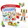 Taksa Toys Creative STEM Building Blocks for Kids 4-7+ | 72 Pcs Multicolored Educational TPE Plastic Montessori Toys