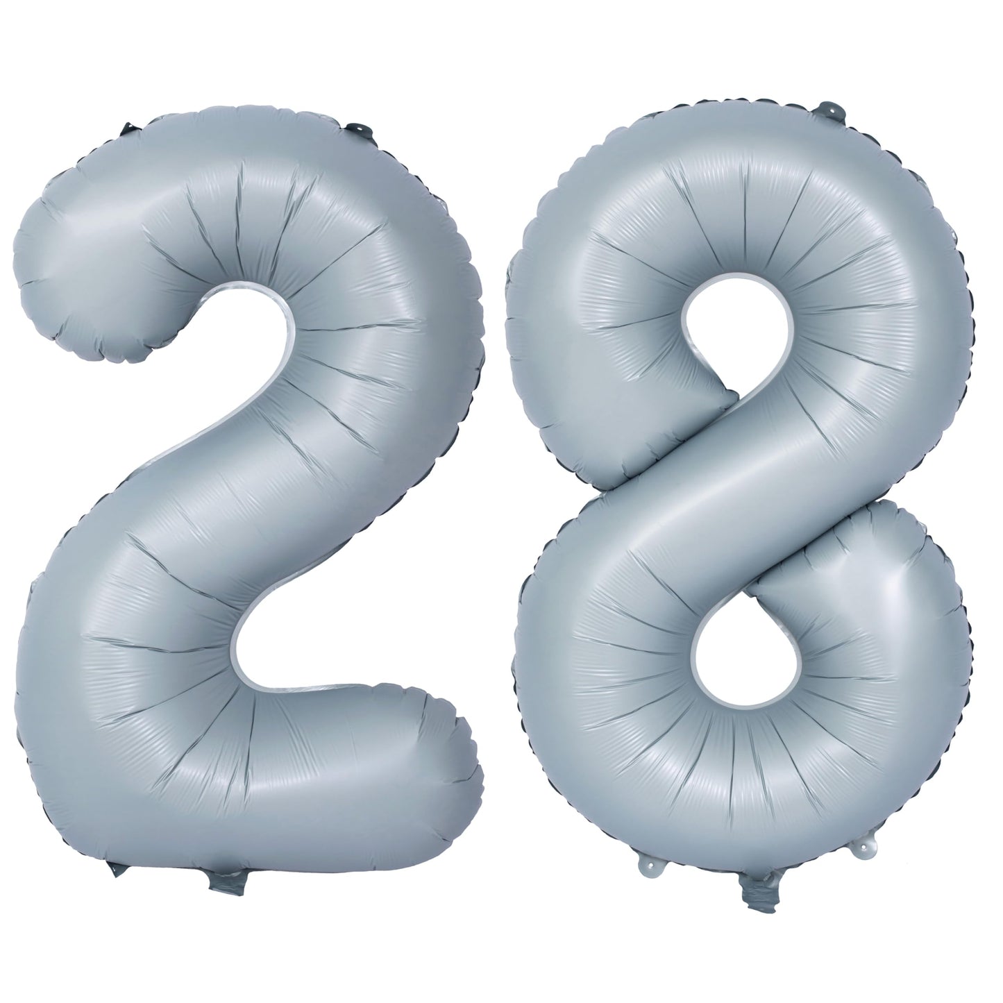 40 In Matte Gray Number Balloons Helium Foil Mylar Balloon Birthday Party Banquet Decoration 28