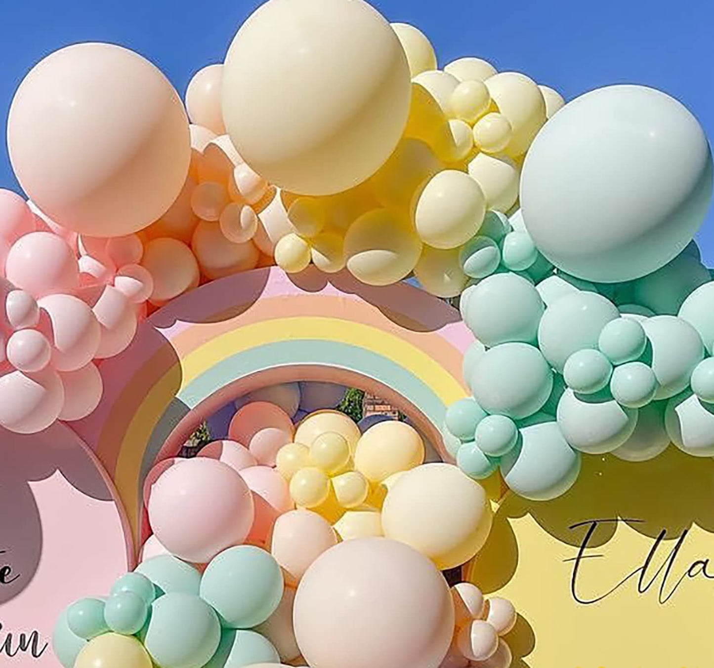 Kalor 18 Inch Pastel Green Balloons, 10Pcs Thick Latex Round Helium Balloons For Birthday Family Party Wedding Party Baby Shower Decoration Supplies