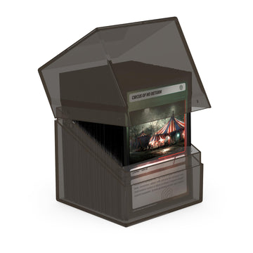 Ultimate Guard Boulder 100+ Clear, Deck Case For 100 Double-Sleeved Tcg Cards, Onyx, Secure & Durable Storage For Trading Card G