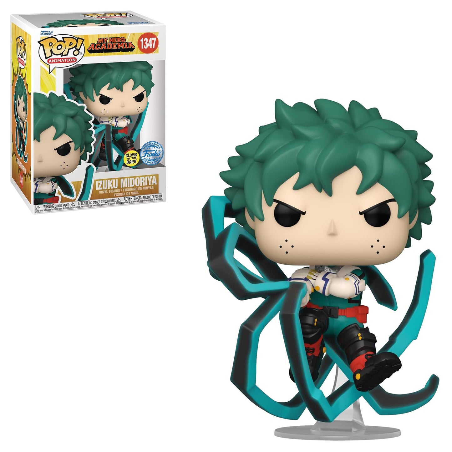 Pop! Animation: My Hero Academia – Deku Blackwhip Glow-In-The-Dark Px Vinyl Figure