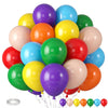 Multicolor Rainbow Balloons, Multicolor Balloons Light Blue Yellow Dark Green Purple Orange Red Balloon Colorful Latex Balloons