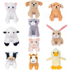 My Oli 10 Pack Plush Farm Animals Toys Stuffed Animals Bundle 3.5 Inch Cute Small Stuffed Animal Bulk Plush Toys For Kids, Plush