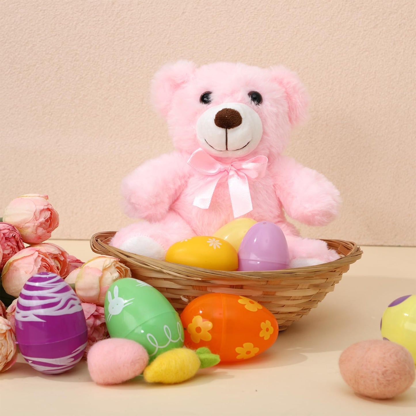 Foilswirl Plush Stuffed Animals Cute 9.84 ' ' Cuddly Toys Soft Plushies With Bowtie Macaron Color For Party Basket Stuffers Moth