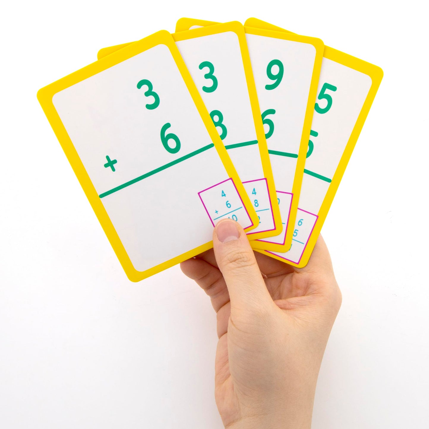 Bazic Addition & Subtraction Flash Cards, Number Math Calculation Card Game Education Training Learning Practice Activities (36/Pack), Set Of 2-Pack