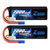 Zeee 4S Lipo Battery 7000mAh 14.8V 100C EC5 Connector for RC Cars - 2 Pack