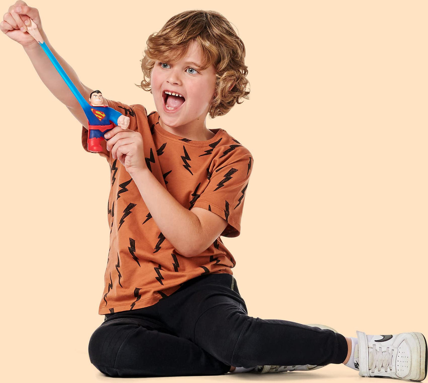 Heroes of Goo Jit Zu DC Superman Hero Set - Soft, Sliey, Elastic Heroes 41233 Red/Blue