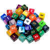 Smartdealspro 50-Pack D6 6 Sided Dice Polyhedral Dice With Pouch For Dnd Rpg Mtg Table Game (D6, Mix Color)
