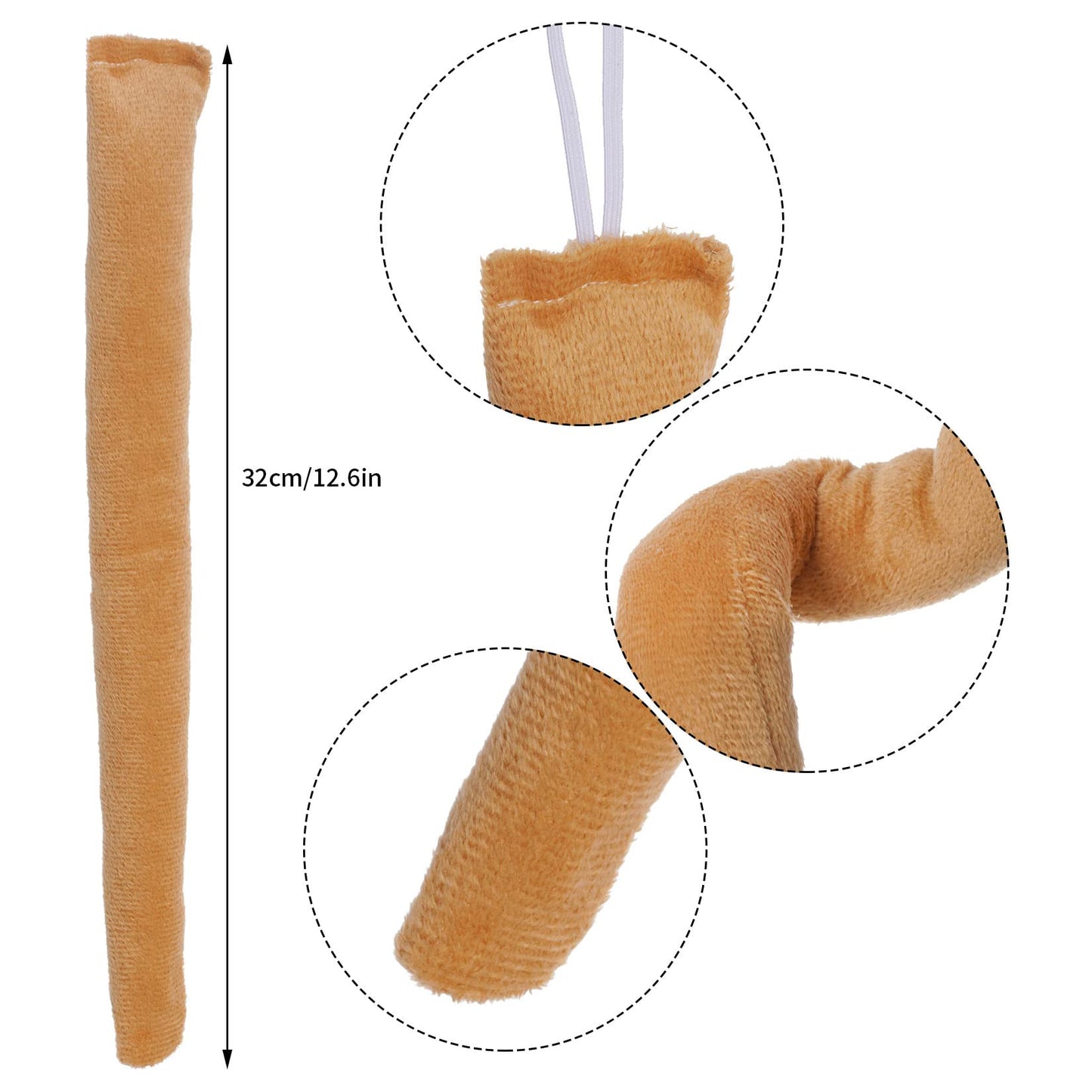 Jmkcoz Monkey Costume Set Gold Monkey Ears Headband Bowtie Tail Bow Tie Animal Fancy Costume For Halloween Cosplay Party Accessories