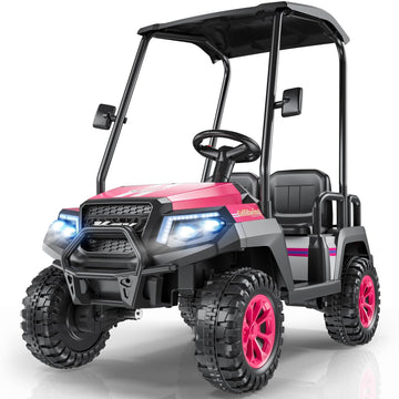 Ligiant R9 24V Ride On Toys For Big Kids, 4-Seater Kids' Car, Golf Cart Max. Capacity: 264 Lbs, 4Wd Ride On Car W/Remote Control