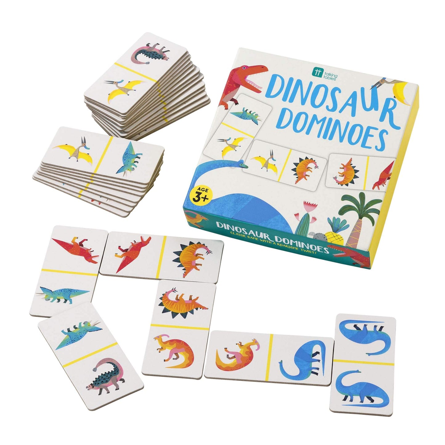 Talking Tables Dinosaur Dominoes Game (Dino-Dominoes)