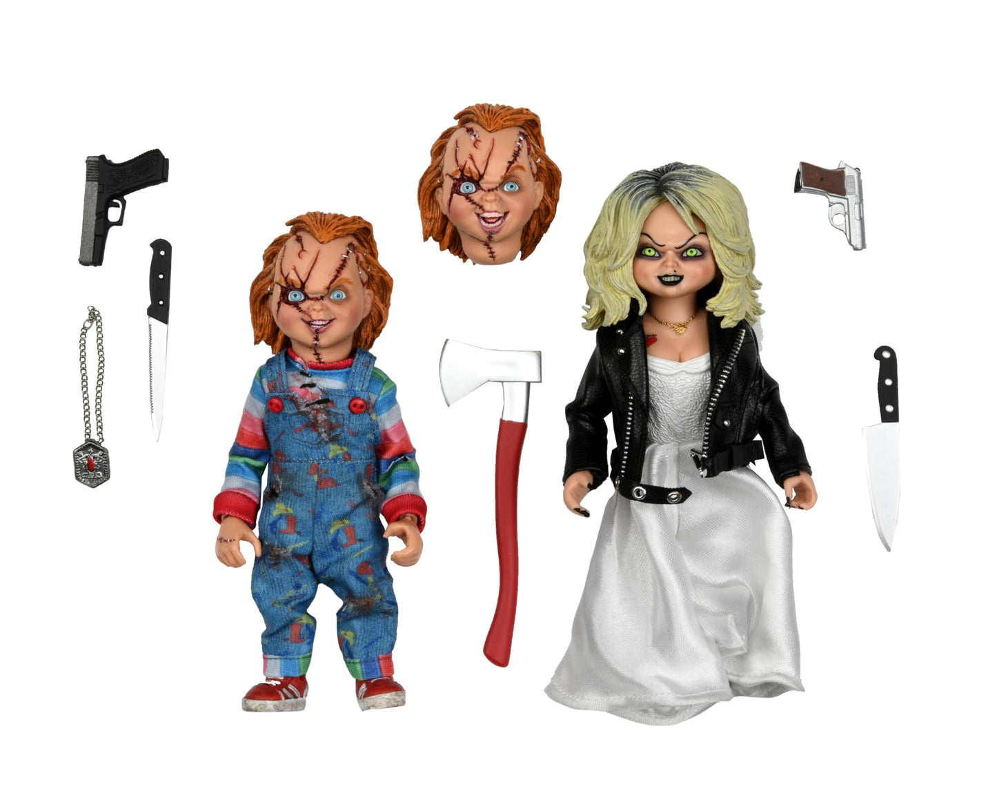 Bride Of Chucky - Chucky And Tiffany 2-Pack - 8' Clothed Action Figure