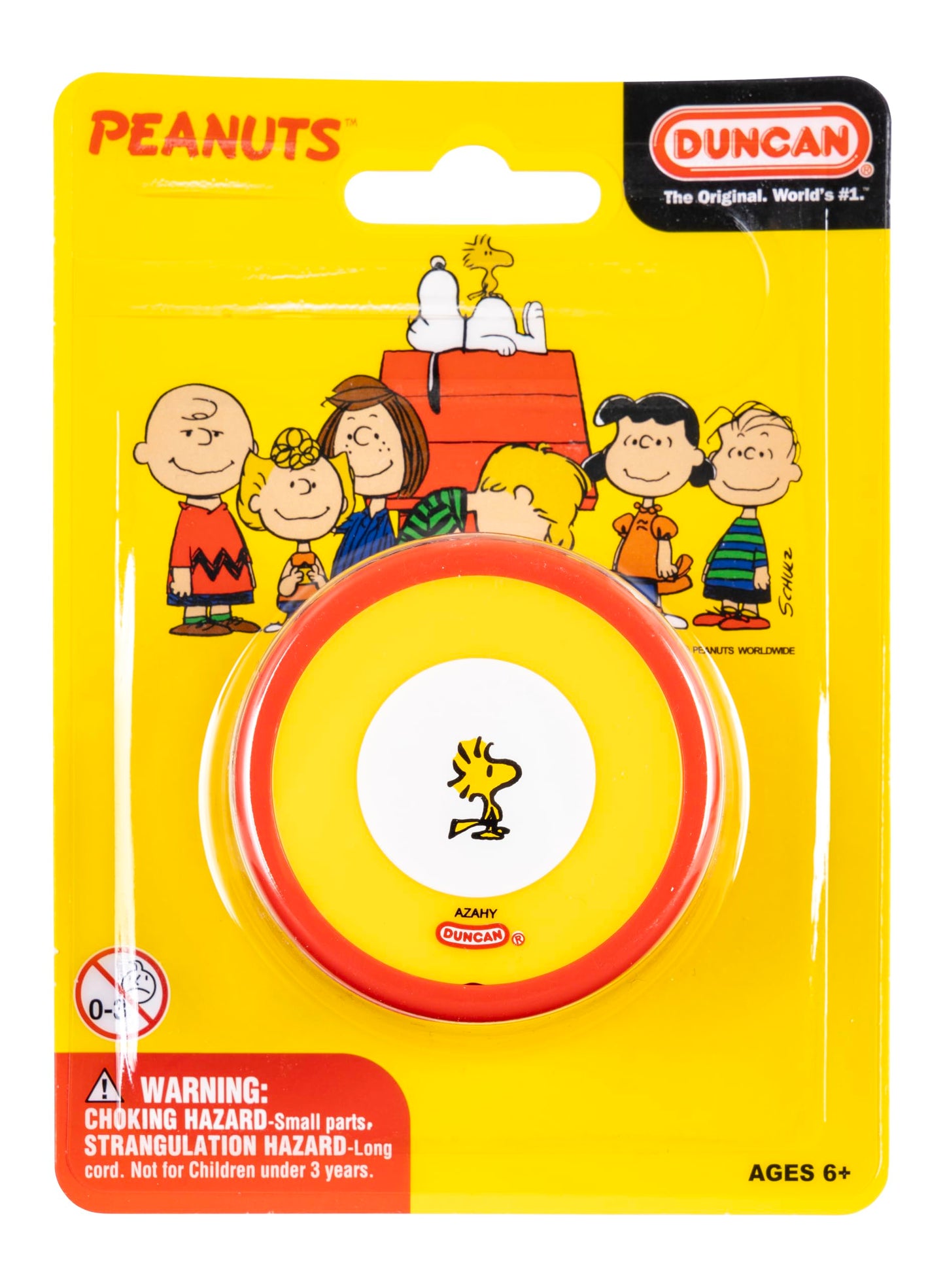 Duncan Toys Butterfly Yo-Yo X Peanuts, Beginner Yo-Yo With String, Steel Axle And Plastic Body, Woodstock