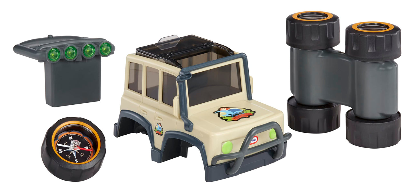 Little Tikes Big Adventures Binocular Searching Safari Suv Stem Toy Vehicle With Binoculars, Flashlight, And Compass For Girls,
