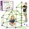 Fort Building Kit For Kids,Stem Construction Toys, Educational Gift For 3 4 5 6 7 8 9 10 11 12 Years Old Boys And Girls,Ultimate Creative Set For Indoor & Outdoors Activity,140 Pcs,Purple