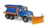 Bruder Mack Granite Winter Service Toy Truck with Snow Plow, Small, Plastic, Model 2816