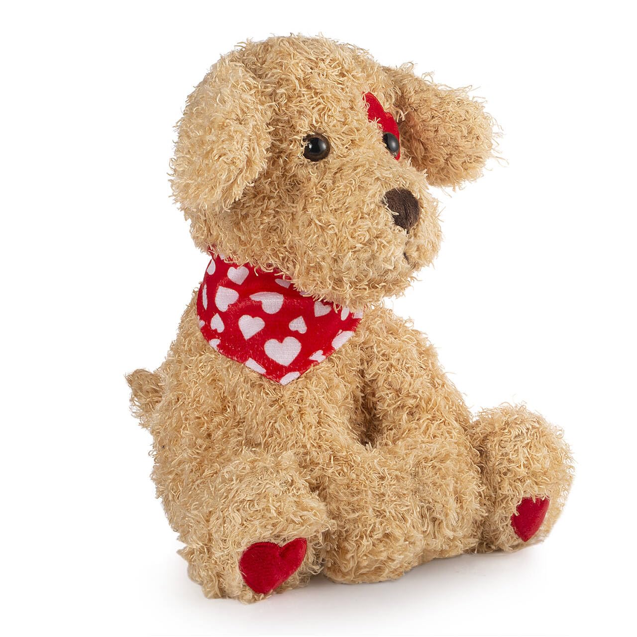Oukiwi Valentine'S Stuffed Animal, 11 Inch Stuffed Animal Dog, Ideal For Valentine'S Day Gifts For Friend (Puppy - One Pack)