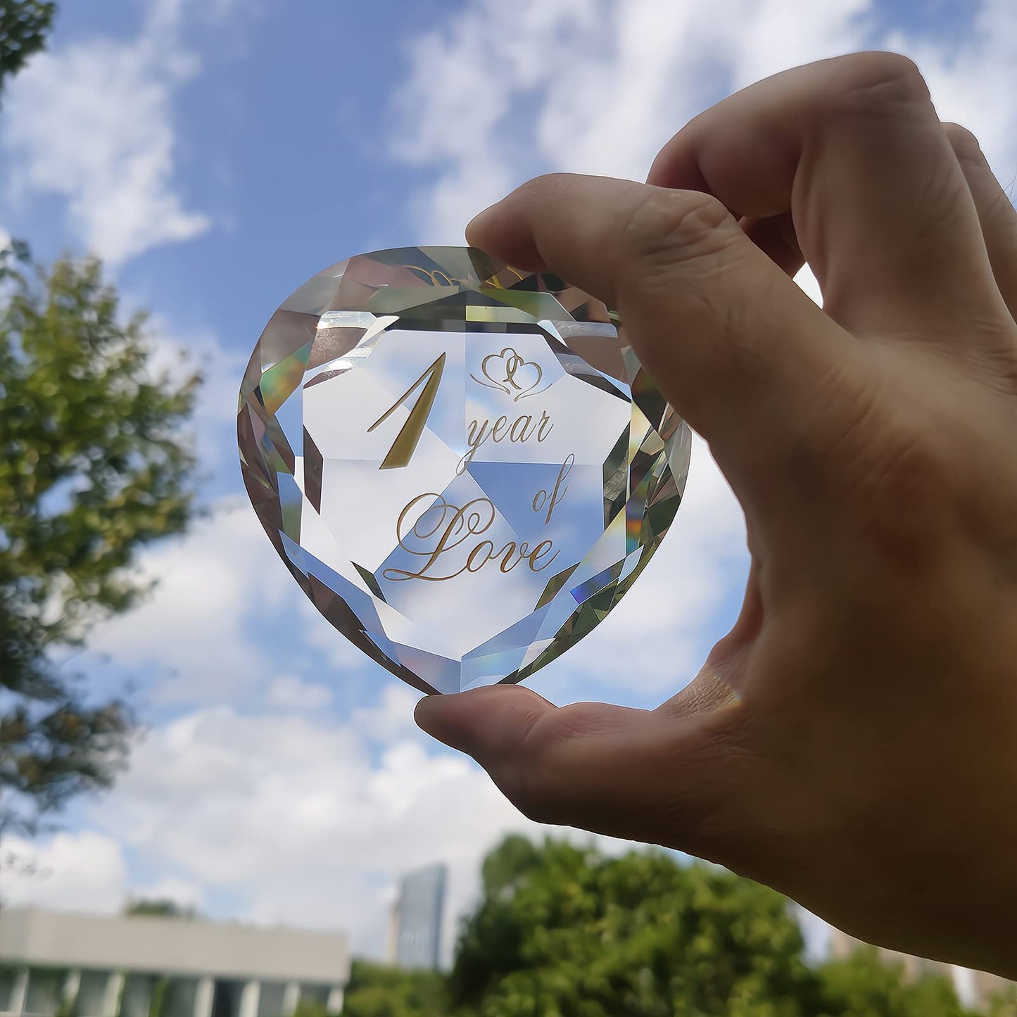 20Th Anniversary Crystal Gifts For Husband Wife Boyfriend Or Girlfriend, Cute 20 Year Wedding Anniversary Valentines Day Romantic Gifts For Her Him Funny 20Th Anniversary Marriage Presents For Couple