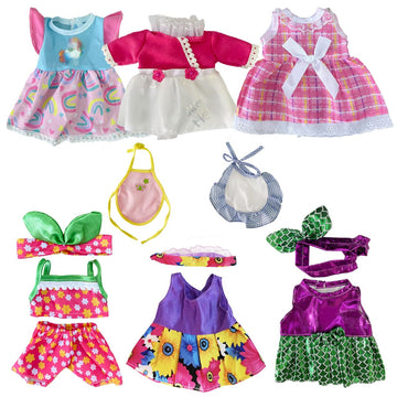 Jing Show Bussiness Baby Doll Clothes - 6 Sets Girl Doll Clothes Dress For 10 -12 Inch Doll, Baby Doll Clothes - Doll Outfits Accessories For Baby Doll Girl