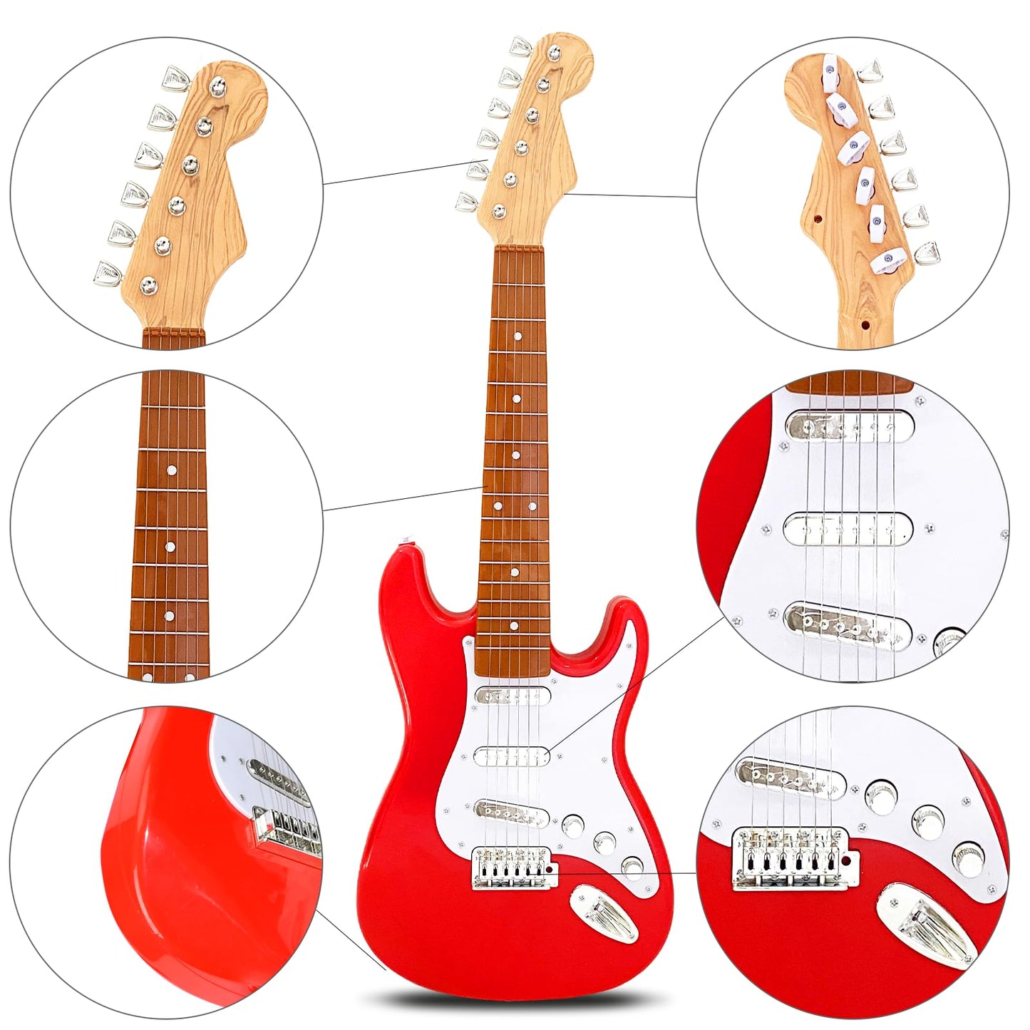 26 Inch Guitar Toy for Kids,Portable Guitar Toy Musical Instrument Toy, Educational Learning Musical Instrument Toy for Ages 3-1