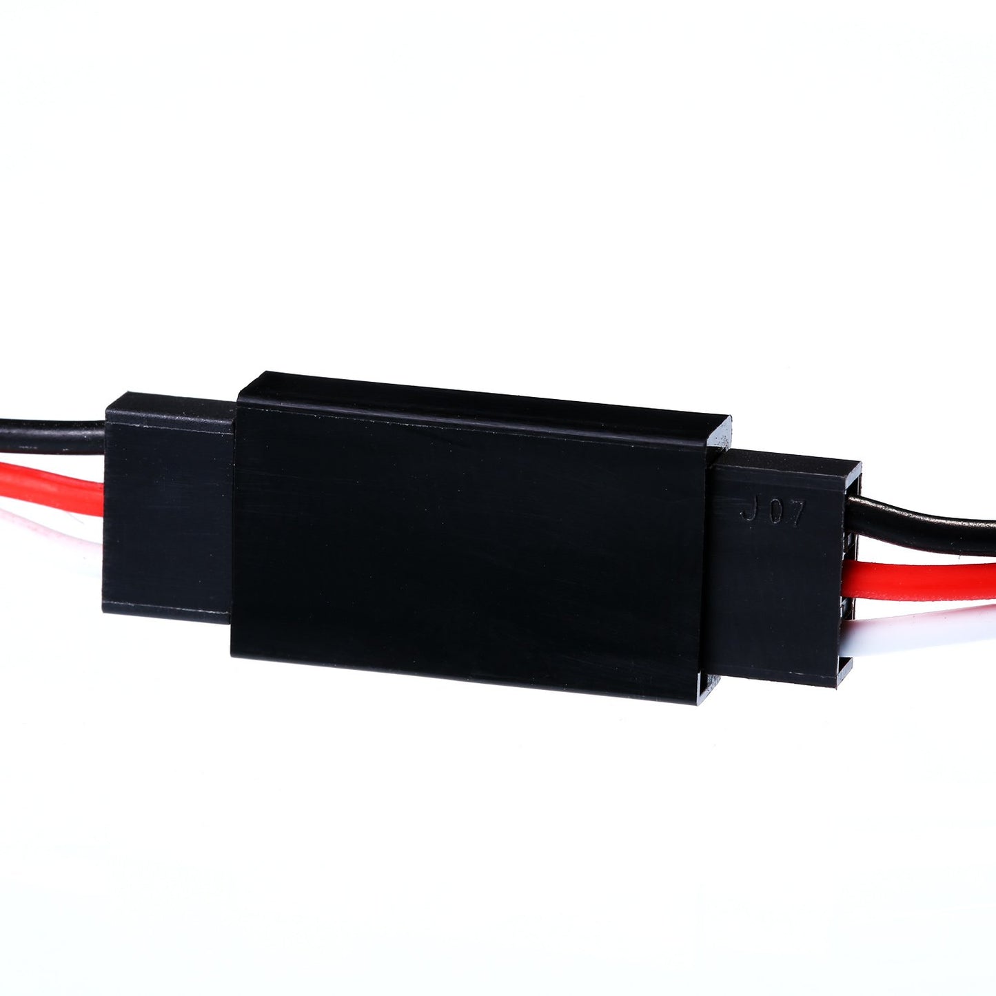 TecUnite 20-Piece 3-Pin Servo Extension Cable Set, Black PVC Wire Connectors, 5 Sizes for RC Control Board