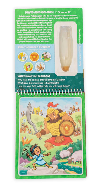 Kangatoys Aqua Brush Old Testament #2 Color With Water Activity Book, Bible School, Preschool, Elementary, Primary, Christian, R