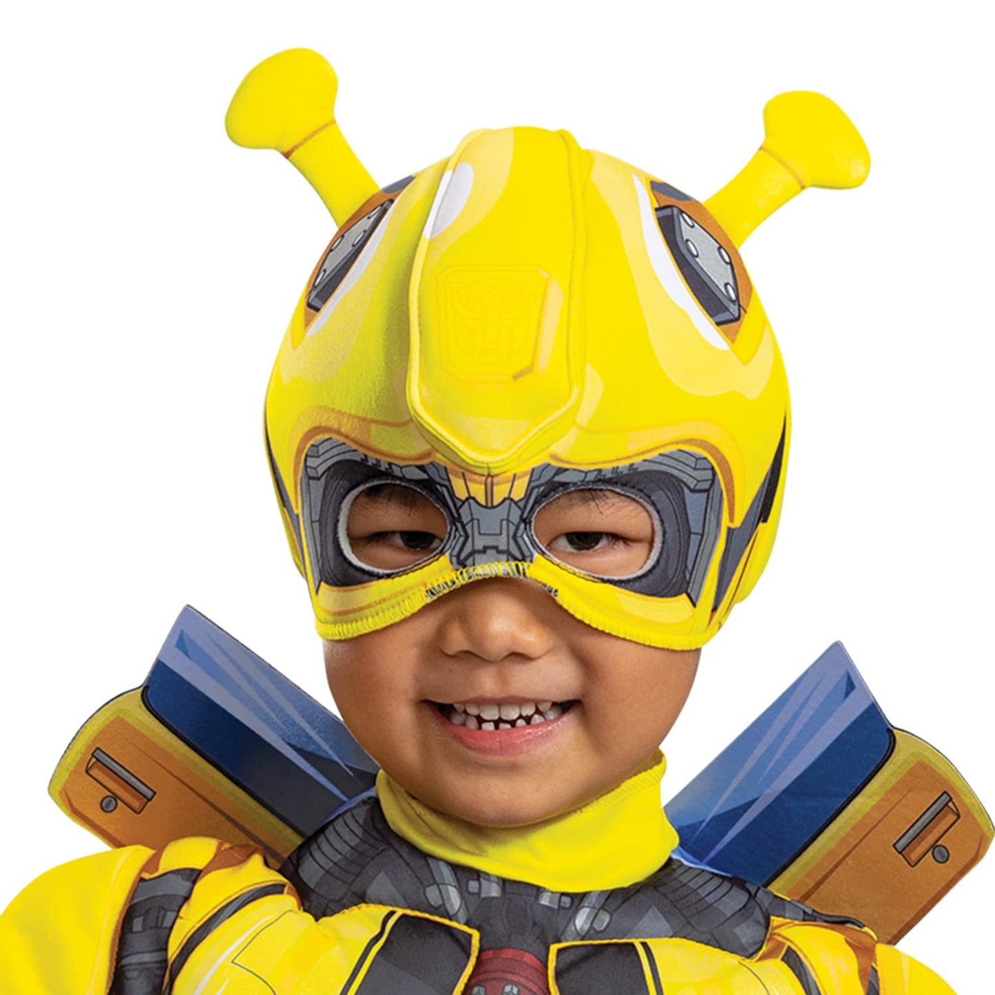 Disguise Bumblebee Toddler Costume, Official Transformers Rise of the Beasts Muscle Padded Costume and Mask, Size (2T)