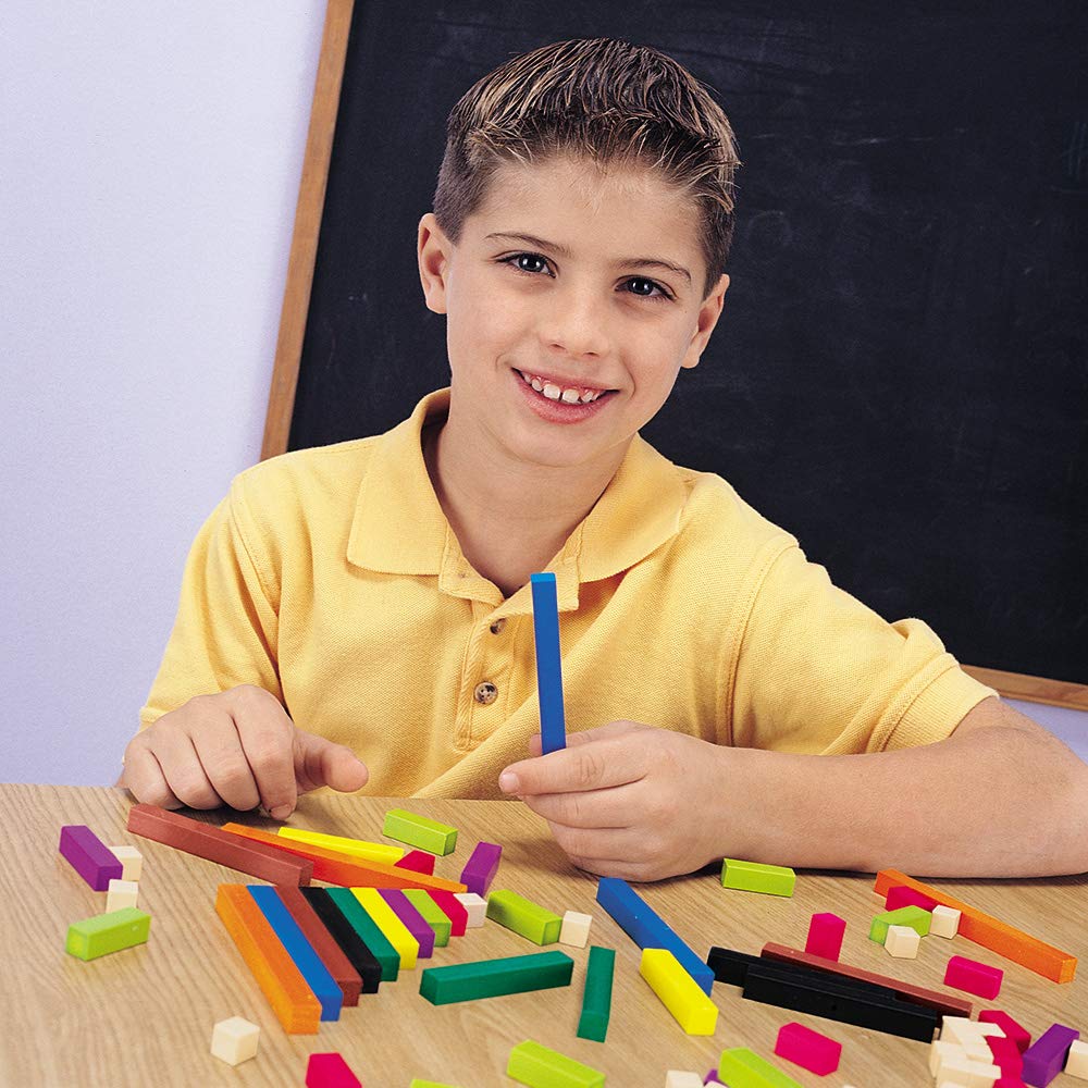 Learning Resources Cuisenaire Rods Multi-Pack: Plastic Rods, 6 Sets Of 74 (Ler7502), 1-10 Cm