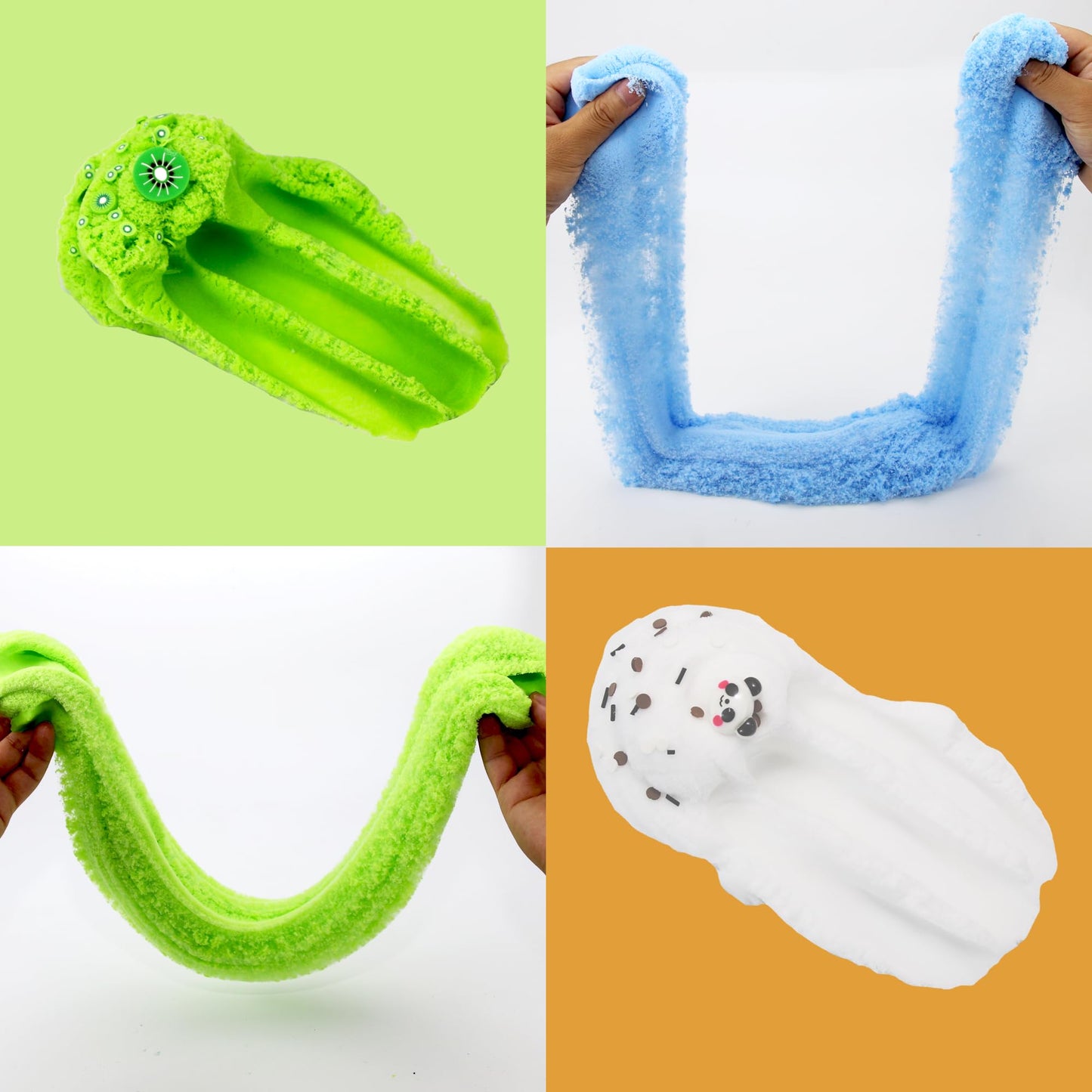 Cloud Slime Kit 7 Pack, Non-Sticky And Super Soft Stress Relief Toy Scented Diy Slime Rainbow Slime For Boys And Girls