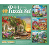 Bits And Pieces – 4-In-1 Multi-Pack Large 500 Piece Jigsaw Puzzles For Adults – Jigsaw Puzzle Set Bundle By Artist Alan Giana, Completed Puzzle Size: 16' X 20'