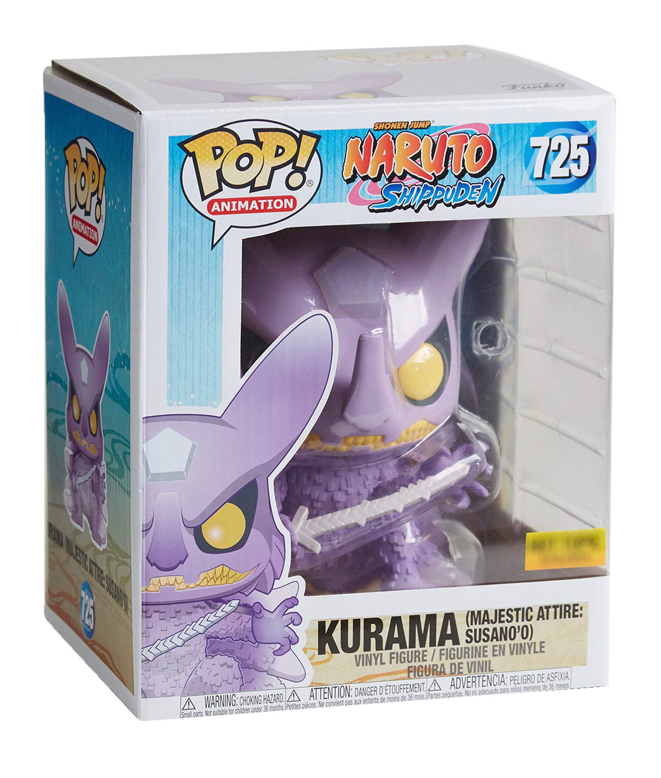 Funko Pop! Animation: Shonen Jump Naruto Shippuden #725 - Kurama Majestic Attire Susano'O 6 Inch Exclusive Bundled With Free Pet