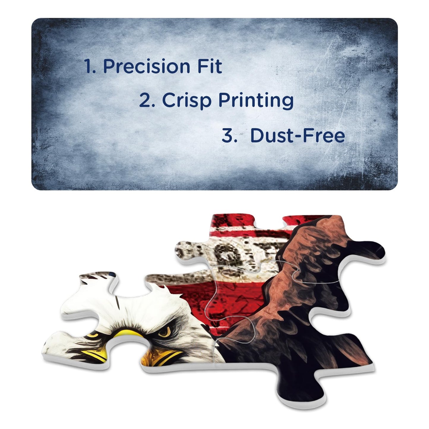 United States Flag Eagle Puzzles For Adults 1000 Piece, Usa Patriotic Faith Jigsaw Puzzle, Inspirational Country Bird Puzzle