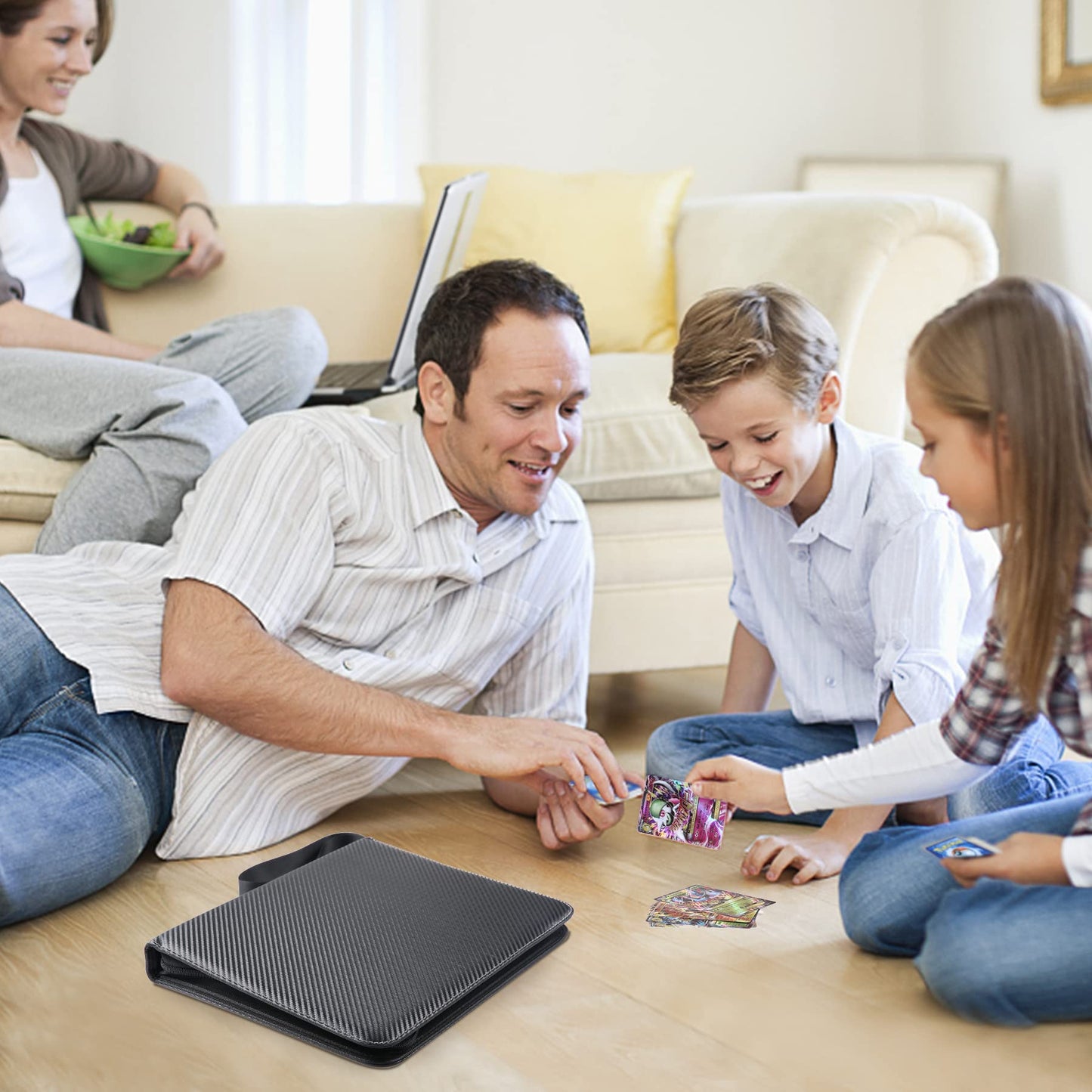 Wot I Trading Card Binder, 630 Pockets Sleeves With Zipper, Double Sided Pockets Card Holder Carry Case For Baseball Card, Footb