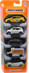Matchbox Mbx Ev & Hybrid 5 Pack Set (1:64 Scale)