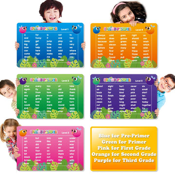 SpringFlower Sight Word Game, Sight Word Educational Toy for Age of 3,4,5,6 Year Old Kids, Boys & Girls,Homeschool,Visual, Tacti