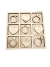 Wedding Themed Tic Tac Toe Board Game, 5X5 Inches Unfinished Wood Diy Painting Craft Kit For Kids With Wooden Avtrboutique Valen