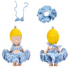 1 Set of Clothes for Sonny Angel Blue Bikini Skirt Series Fit for 3 Inch Minifigures Collectible Dolls Cute Accessories Display and Decoration Gift for mature-themed Collectors