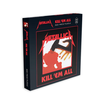 RockSaws Metallica Kill Em All Jigsaw Puzzle - 500 Pieces, 16 x 16 inches, Cardboard