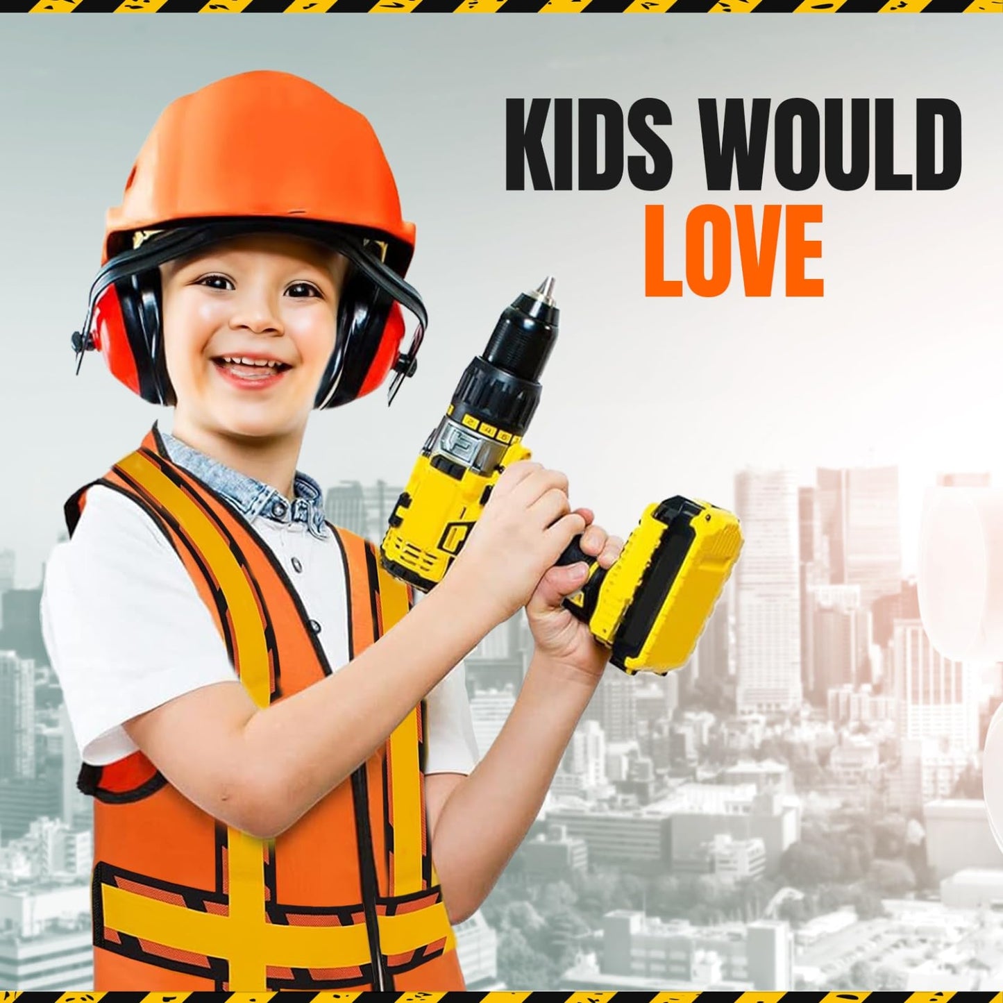 Bulk Paradise Non-Woven Kids Safety Vest - Maximum Safety And Versatile Fun - Kids Construction Vest-Safety Vest Kids, Construct