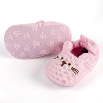 BABESIDE Baby Doll Shoes - Cute Pink Paw Pattern for 20-24 Inch Dolls, Cotton Material