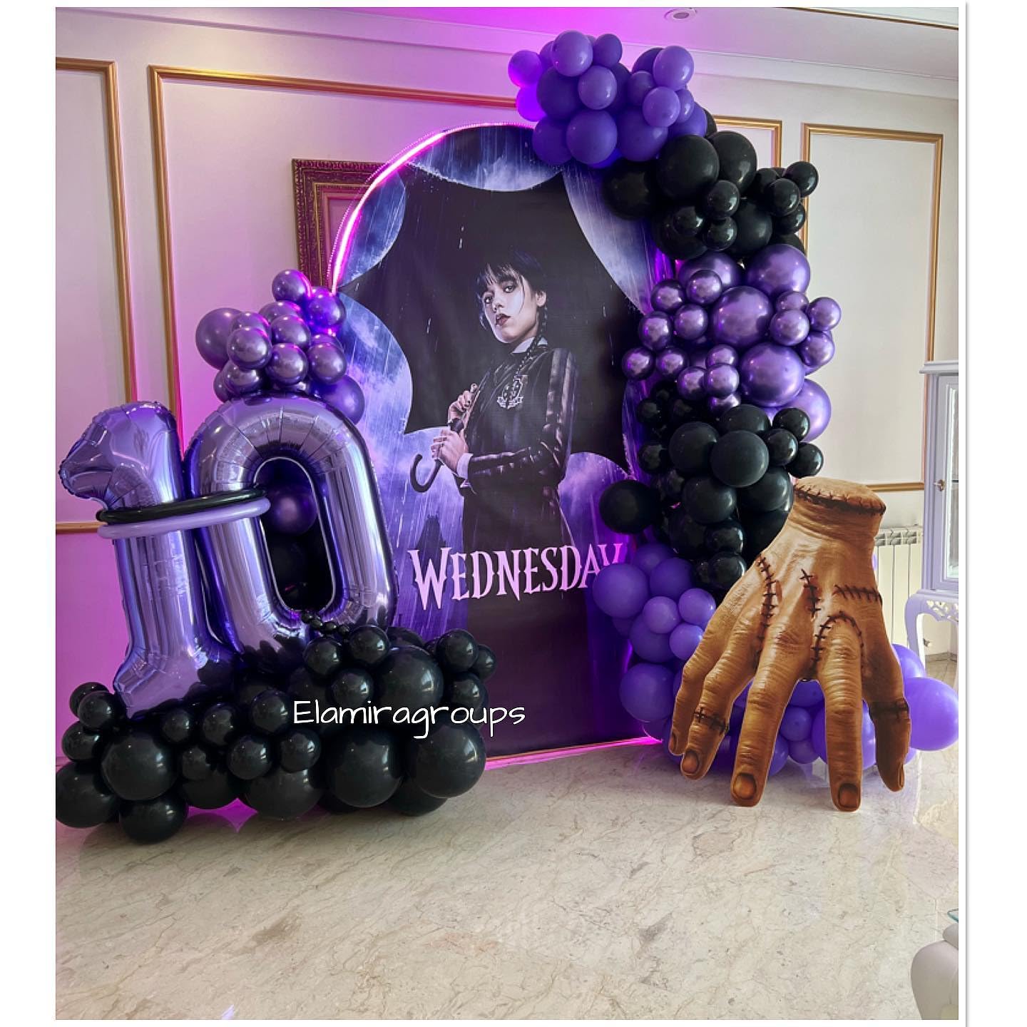 4 Balloon Number 40 Inch Large Mylar Foil Helium Purple Balloons For 4Th Birthday Party, Number 4 14 40 44 Party Decorations, Sq