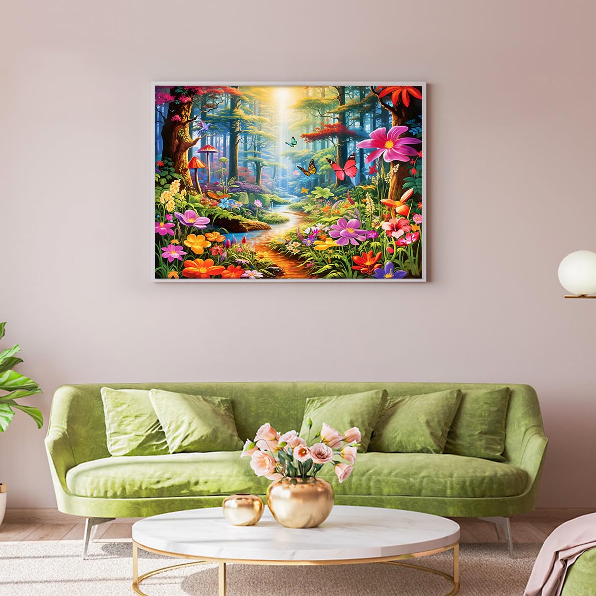 Jigsaw Puzzles for mature-themeds 1000 Piece Puzzle for mature-themeds 1000 Pieces Puzzle 1000 Pieces-Colorful Forests - Exotic Flowers and Plants