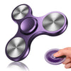 AUKARENY Purple Stainless Steel Fidget Spinner - EDC Toy for Stress Relief, 3-8 Min Spin Time, Small Finger Toy for Kids & Adults