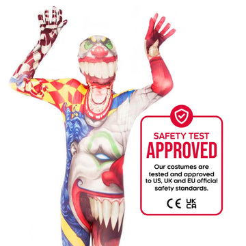 Morphsuits Kids Scary Clown Costume for Boys Killer Clown Costume for Kids Boys Scary Clown Halloween Costumes Boys Scary Clown Costume Small