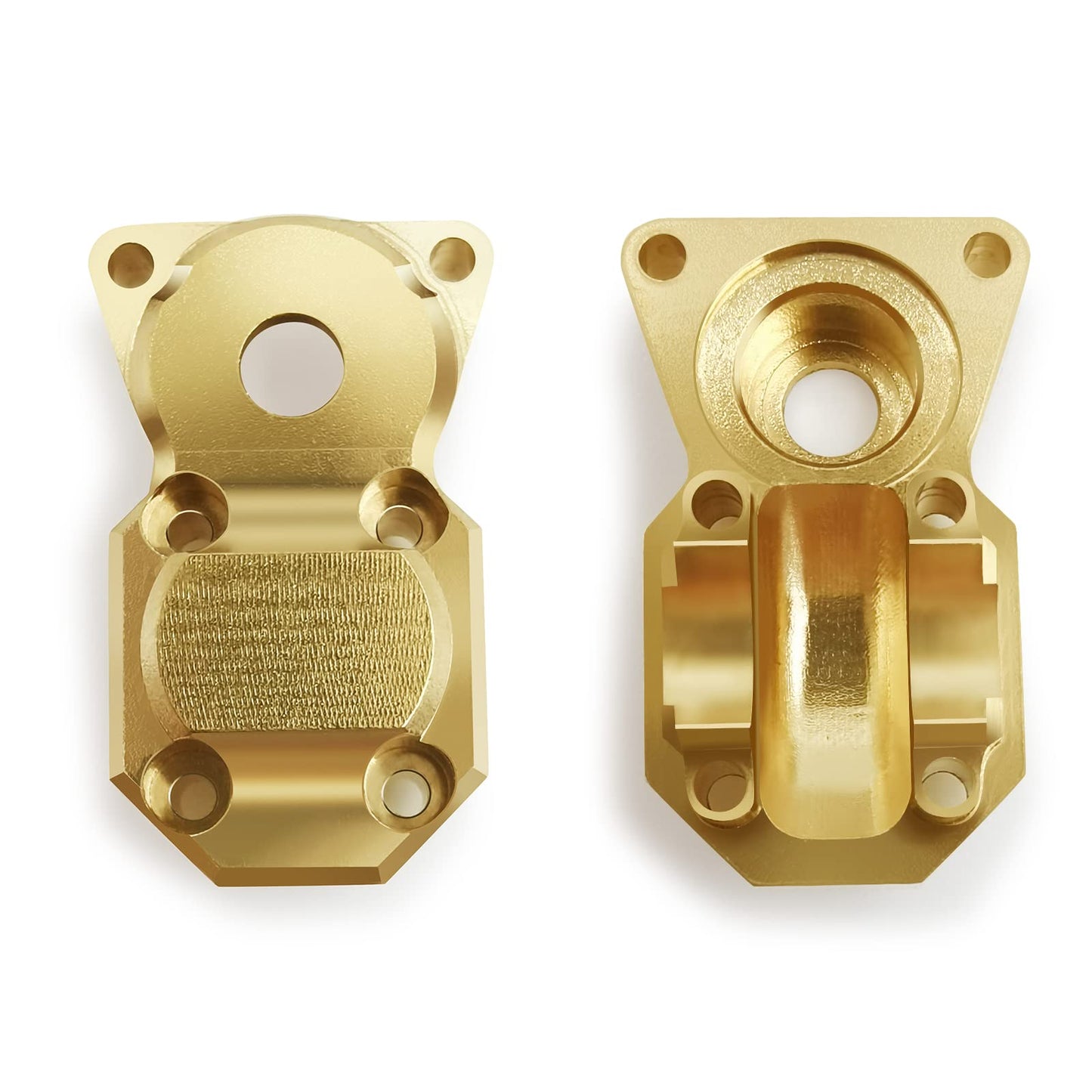 MOHERO Brass Diff Cover Axles Gear 6X6 Rear Axle Conversion Upgrade for 1/24 SCX24 90081 AXI00001 RC Crawler Car