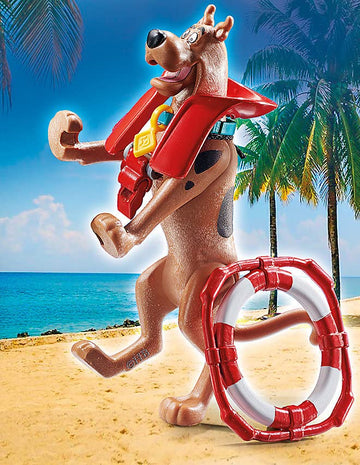 Playmobil Scooby-Doo! Collectible Lifeguard Figure - Multicolored, One Size, Plastic, Model 70713