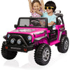 HOMFAMILIA 2 Seater Kids Ride On Truck, 12V Battery Powered Electric Vehicle Car for 2 Kids, w/Spring Suspension, Remote Control
