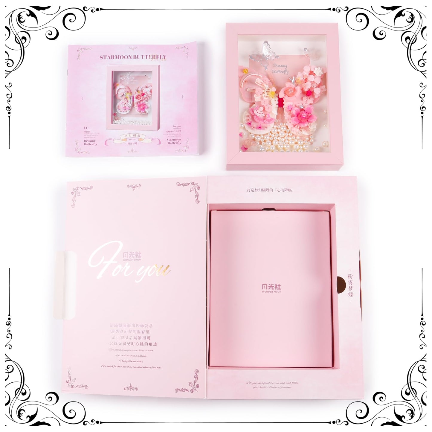 Ideas Flowers Butterfly Collection Building Blocks,Creative Insect Specimen Building Set With Exquisite Frame For Nature Lovers
