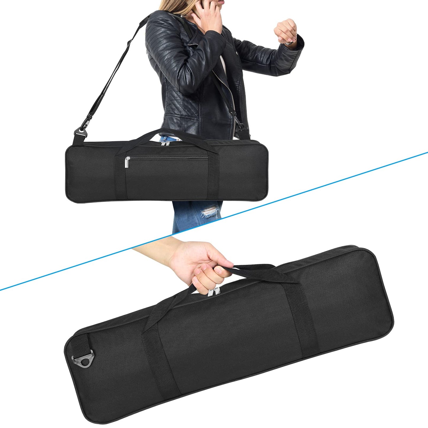 Leap Chess Bag Only For Chess Sets Convenient Carrying Bag With Four Store Part For Roll-Up Chess Board Chess Pieces Chess Clock, As Replacement Of Chess Sets Great For Traveling Or Camping