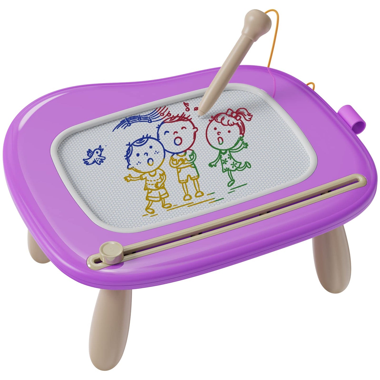 Kikapabi Magnetic Drawing Board, Doodle Board for Toddler Toys Age 1-3, Preschool Learning and Educational Sensory Toys for 1 2